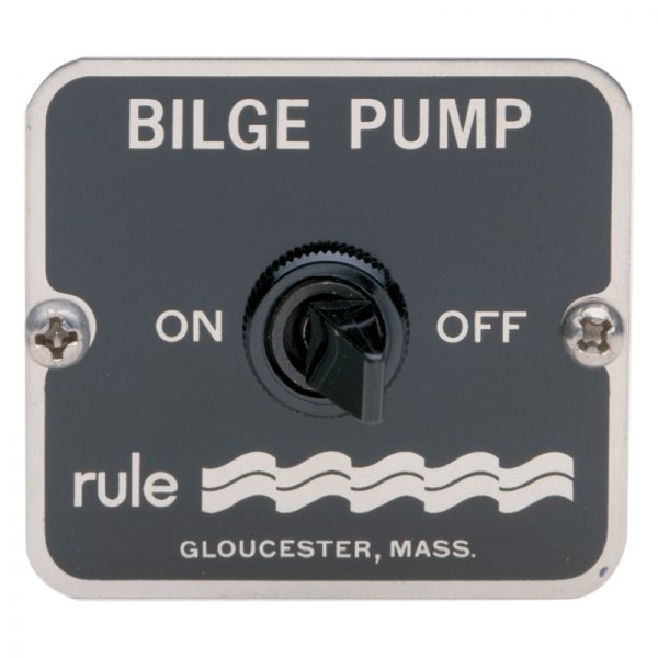 Rule Pumps® - 12/24 V 2-Way On/Off Bilge Pump Panel Switch