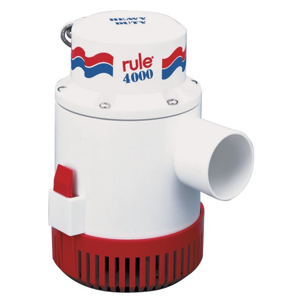 Rule Pumps® - 24 V 3996 GPH Electric Non-Automatic Impeller Submersible Bilge Pump