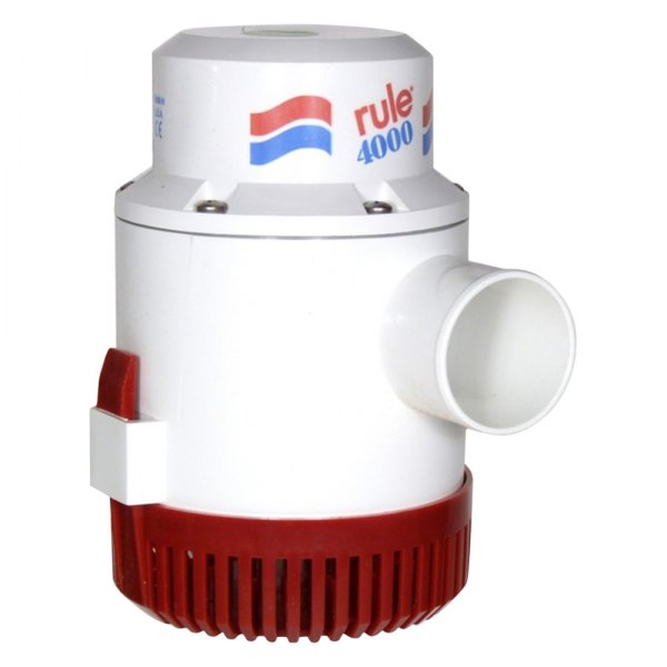 Rule Pumps® - 12 V 3996 GPH Electric Non-Automatic Impeller Submersible Bilge Pump