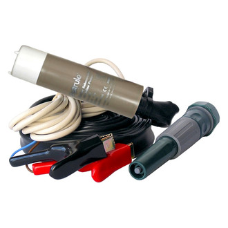 Rule Pumps® - Plus 12 V 498 GPH Slimline Submersible Utility Pump Kit