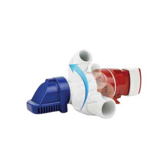 Rule Pumps® - LoPro™ 12 V 900 GPH Electric Automatic Impeller Submersible Bilge Pump