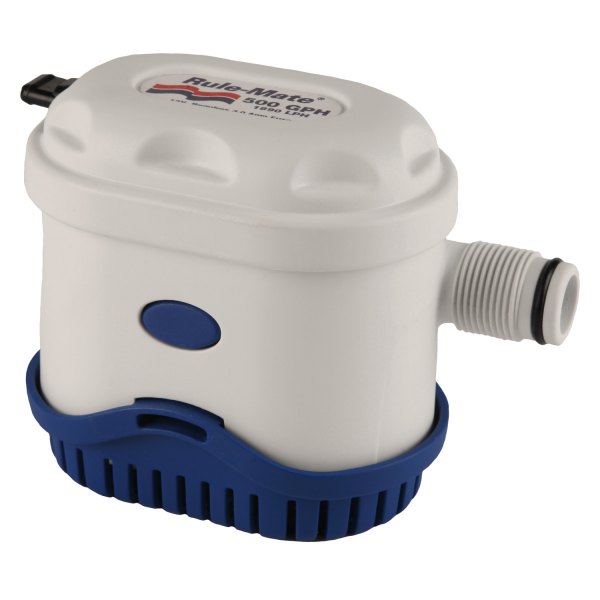 Rule Pumps® - 12 V 500 GPH Electric Fully Automatic Impeller Submersible Bilge Pump