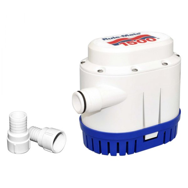Rule Pumps® - Rule Mate Series 12 V 1500 GPH Electric Fully Automatic Impeller Submersible Bilge Pump