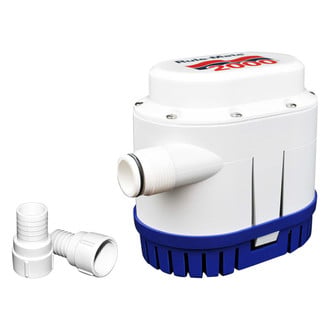 Rule Pumps® - Rule Mate Series 24 V 1998 GPH Electric Fully Automatic Impeller Submersible Bilge Pump