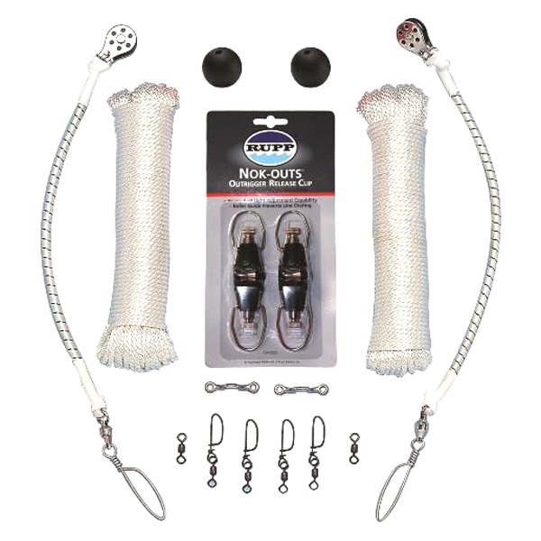 Rupp Marine® - 50' L Top Gun Mount Single Rigging Kit with Nok-Outs