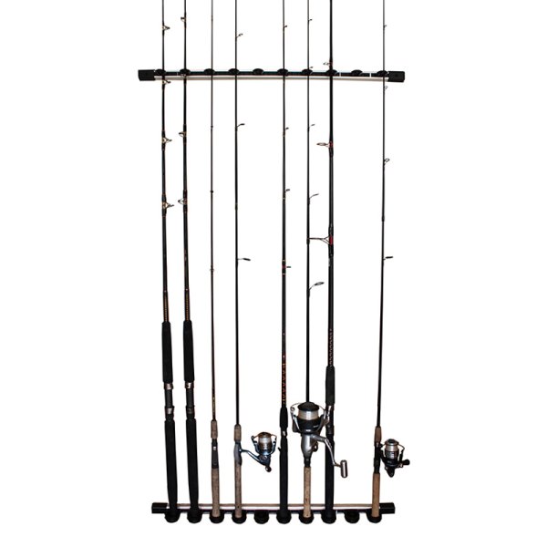 Rush Creek Creations® - All Weather Aluminum Wall & Ceiling Vertical 10-Rod Rack