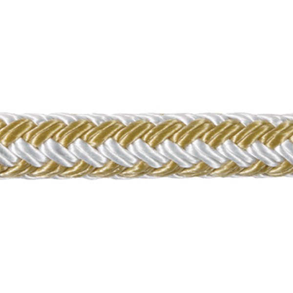 Samson Rope® - HarborMaster™ 3/8" D x 150' L White/Gold Nylon Double Braid Anchor Line