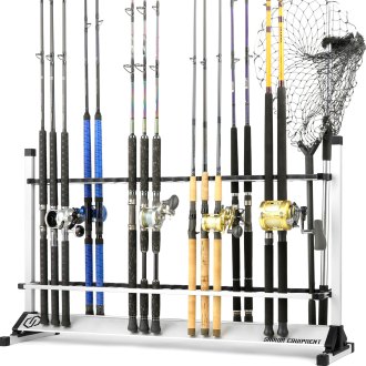 Savior Equipment® - Aluminum Vertical Fishing 48-Rod Rack 
