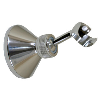 Scandvik® - Brass Chrome Plated Adjustable Bulkhead Shower Holder for Straight Shower Handles