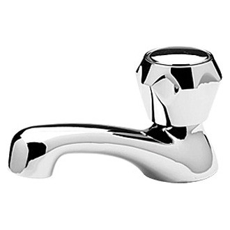Scandvik® - Chrome Plated Brass Cold Water Faucet with Chrome Plated ABS Knobs