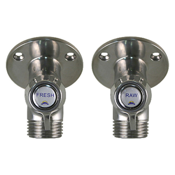 Scandvik® 10175P - Chrome Plated Stainless Steel Cold Water Angled