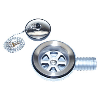 Scandvik® - 2-1/16" / 2-1/4" Polished Sink Drain with Stopper