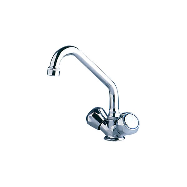 Scandvik® - Galley Faucet with Standard Chrome Plastic Triangular Knobs