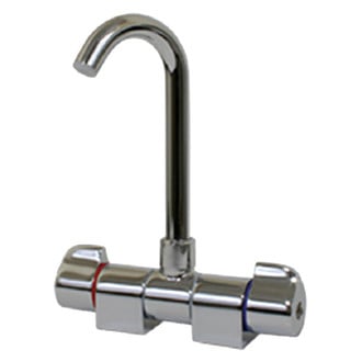 Scandvik® - Chrome Plated Brass High Reach Spout Hot & Cold Water Folding Faucet