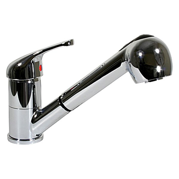 Scandvik® - Pull Out Swivel Galley Faucet with Chrome ABS Plastic Handle