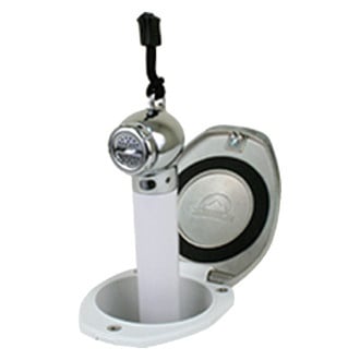 Scandvik® - Stainless Steel Recessed Transom Shower with 6' L White Nylon Hose