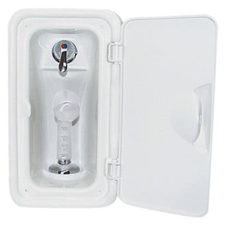 Scandvik® - 9-15/16" H x 4-7/16" W Vertical Shower Box with Single Lever Mixing Valve