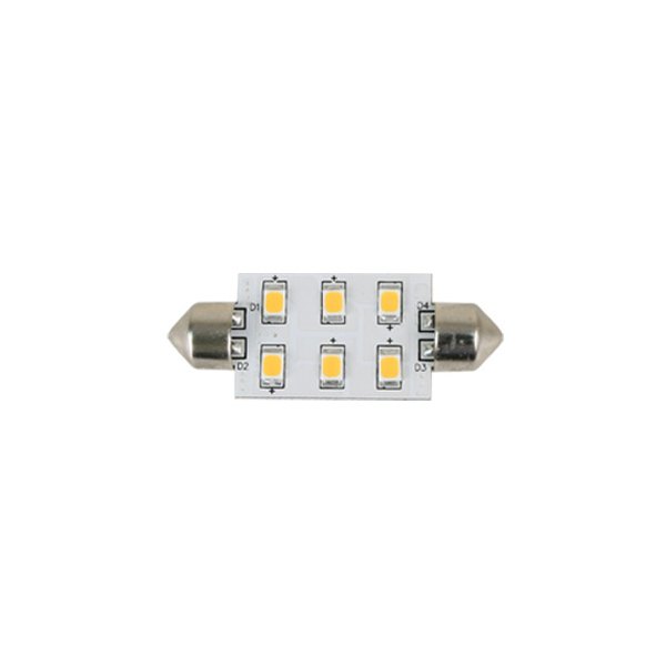 Scandvik® - 12/24V DC 90lm Cool White Festoon Base LED Light Bulb