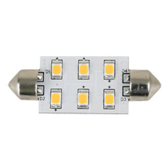 Scandvik® - 12/24V DC 90lm Cool White Festoon Base LED Light Bulb