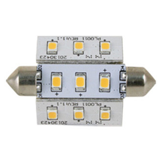 Scandvik® - 42mm L 12/24V DC 140lm Warm White Festoon Base LED Light Bulb