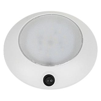Scandvik® - 5.5"D 12V DC 328lm White Surface Screw Mount LED Courtesy Light with Switch