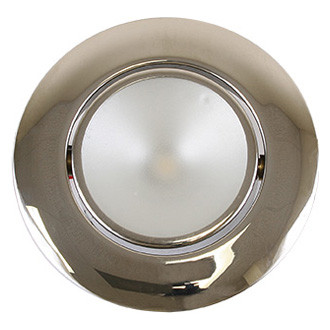 Scandvik® - 3"D 12/24V DC 80lm Warm White Recessed Screw Mount LED Courtesy Light