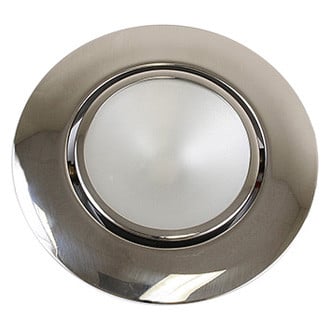 Scandvik® - 3.12"D 12/24V DC Cool White/Blue Recessed Screw Mount LED Courtesy Light