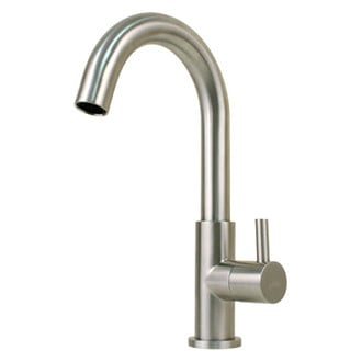 Scandvik® - Nordic Brushed Passivated 304 Stainless Steel J-Spout Cold Water Faucet