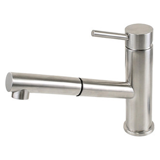 Scandvik® - Nordic Brushed Passivated 304 Stainless Steel Hot & Cold Water Galley Pull Out Faucet