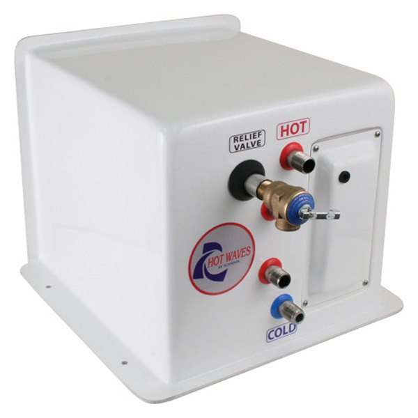 Scandvik® - 6 gal 110 V 1500 W White Rectangular Water Heater w/o Heat Exchanger