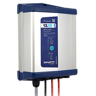 Scandvik® - Dolphin™ New Prolite 15A 12V 2-Bank Battery Charger