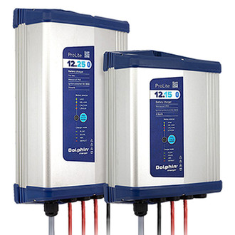 Scandvik® - Dolphin™ New Prolite 25A 12V 3-Bank Battery Charger