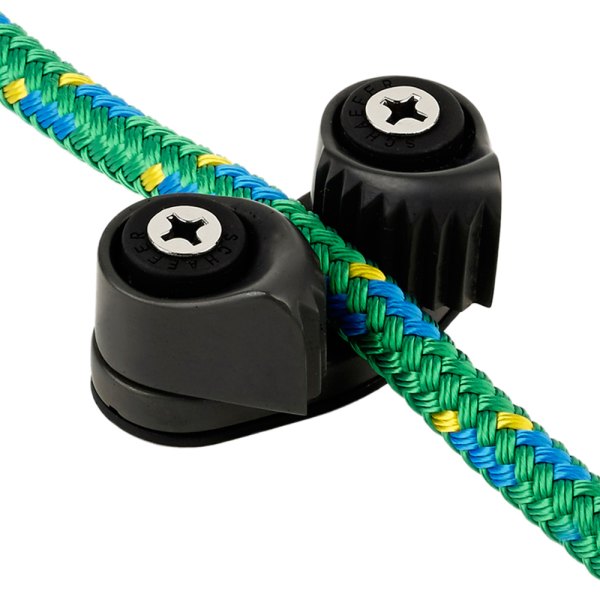 Schaefer® - Black Aluminum Fast Entry Cam Cleat for 1/4"-7/16" D Ropes