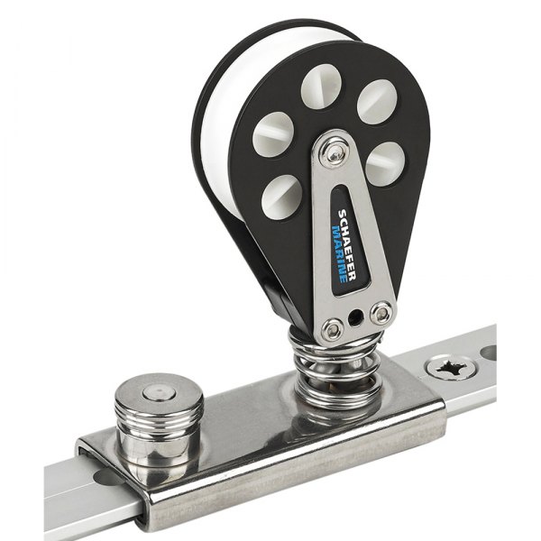 Schaefer® - Aluminum Single T-Track Block with Stand-Up Head for 1/2" D Lines
