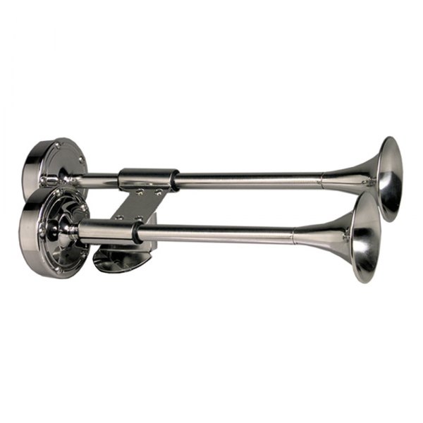 Schmitt & Ongaro® - Deluxe Shorty 12 V 120 dB Stainless Steel Dual Trumpet