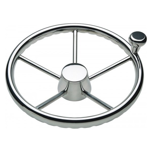 Schmitt & Ongaro® - Destroyer 15-1/2" Dia. Polished Stainless Steel Steering Wheel