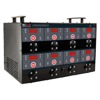 Schumacher® - 6V/12V 12 Charging Amps Portable Automatic Battery Charging Station with 8 Banks
