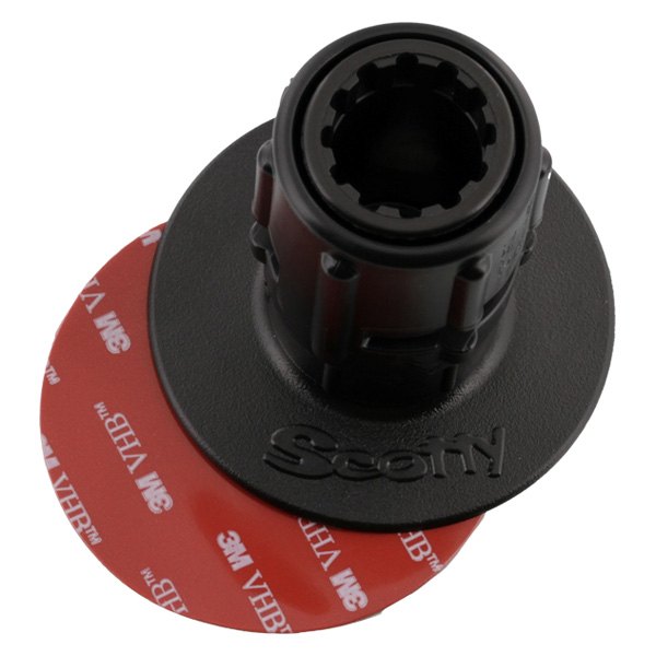 Scotty® - 3" Stick-On Mount with Gear-Head Adapter