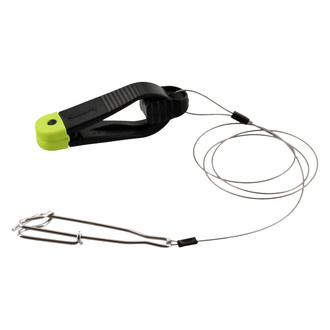 Scotty® - Mini Power Grip Plus 18" L Stainless Steel Leader with Cannonball Snap