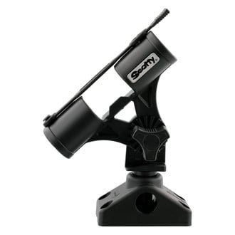 Scotty® - Fly 0/180/360° 1-4/25" I.D. Black Nylon Rod Holder with Combination Side/Deck Mount