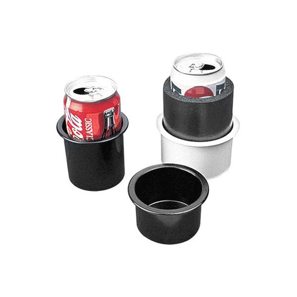 Sea Dog® - 3-5/8" D Black Flush Mount Combo Drink Holder