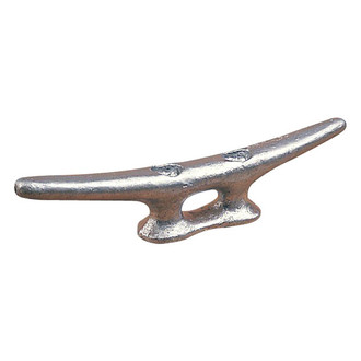 Sea Dog® - 5" L x 1-5/16" H Galvanized Iron Flat Head Open Base Cleat, Bulk