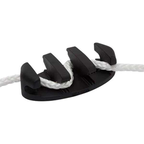 Sea Dog® - 3-1/2" L Black Nylon Zig-Zag Cleat for 3/8" D Ropes
