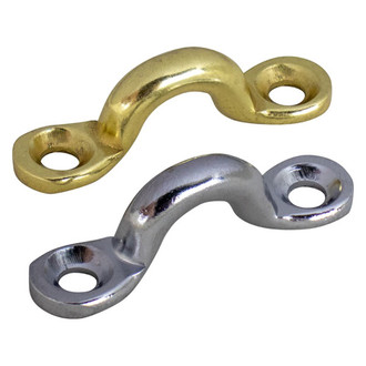 Sea Dog® - 3/8" I.D. Plain Brass Eye Strap, Bulk