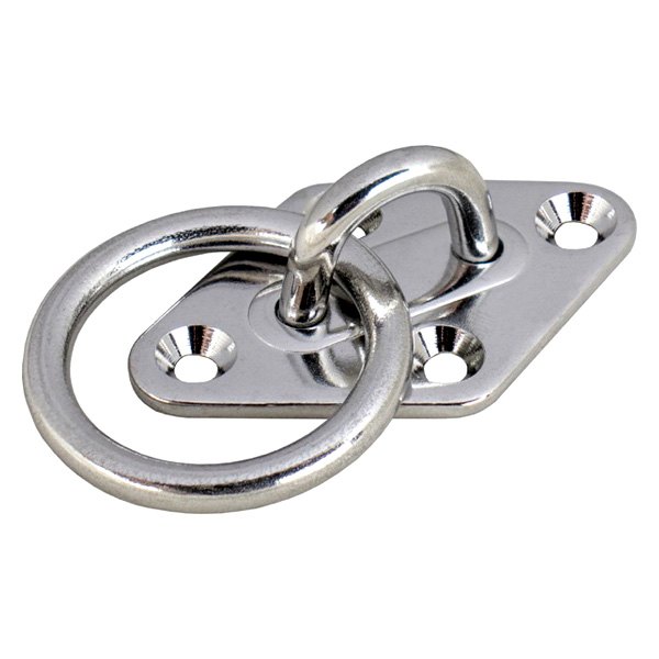 Sea Dog® - 1-5/16" I.D. Stainless Steel Diamond Eye Plate with Ring
