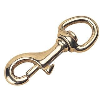 Sea Dog® 139016-1 - 3-5/16" L Cast Brass Swivel Eye Bolt Snap, Display