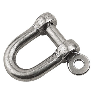 Sea Dog® - 1/2" I.W. x 3/4" I.L. 1/4" Stainless Steel Screw Pin D-Shackle, Bulk
