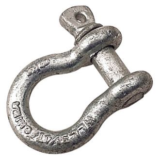Sea Dog® - 11/16" I.W. x 1-11/16" I.L. 7/16" Galvanized Steel Screw Pin Bow Shackle, Bulk