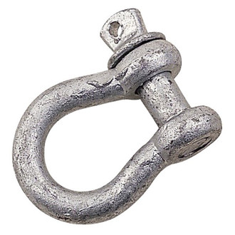 Sea Dog® - 7/16" I.W. x 1-1/16" I.L. 1/4" Galvanized Steel Screw Pin Anchor Bow Shackle, Display