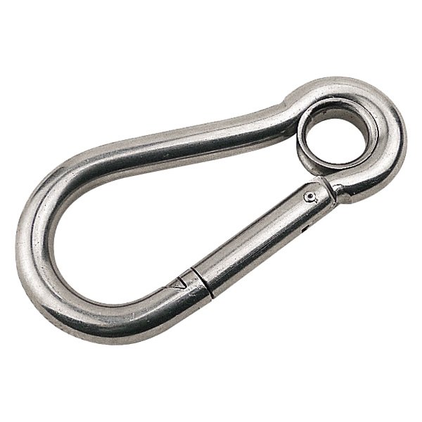 Sea Dog® - 3-1/8" L Stainless Steel Spring-Loaded Carabine Hook with Eye Insert, Display